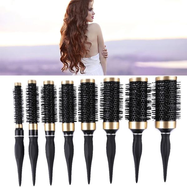 hair brushes 7 size iron brush anti-static high temperature resistant round barrel comb drying curling barber accessories diy home, Silver
hair brushes 7 size iron brush anti-static high temperature resistant round barrel comb drying curling barber accessories diy home, Silver