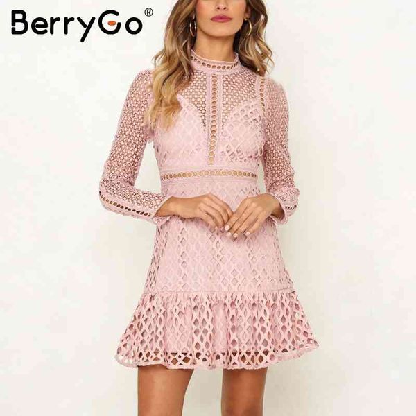 berrygo elegant hollow pink party dresses sweet ruffle autumn winter women high waist long sleeve ladies lace 210513, Black;gray
berrygo elegant hollow pink party dresses sweet ruffle autumn winter women high waist long sleeve ladies lace 210513, Black;gray