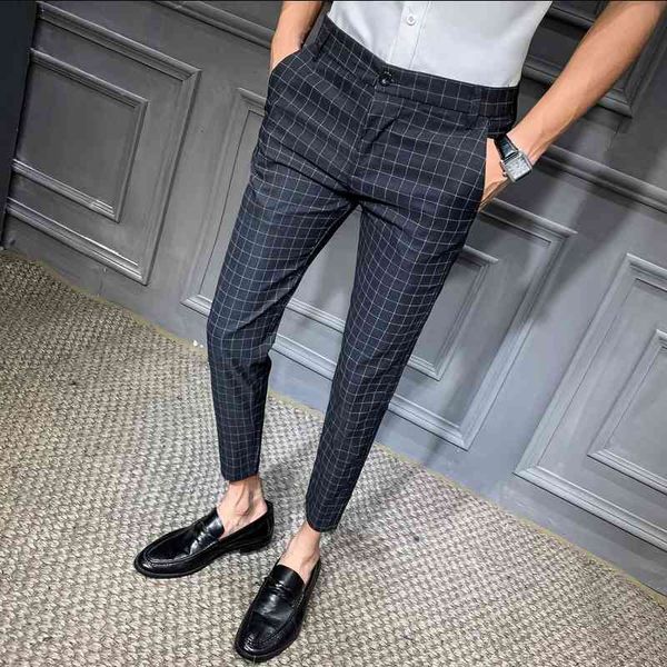men's pants korean dress fashion plaid stripe casual slim fit office pantalon classic retro suit pant wedding mlu1, Black
men's pants korean dress fashion plaid stripe casual slim fit office pantalon classic retro suit pant wedding mlu1, Black