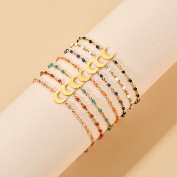charm bracelets zmzy fashion boho stainless steel chain jewelry gold color moon charms for women accessories bracelet femme, Golden;silver
charm bracelets zmzy fashion boho stainless steel chain jewelry gold color moon charms for women accessories bracelet femme, Golden;silver