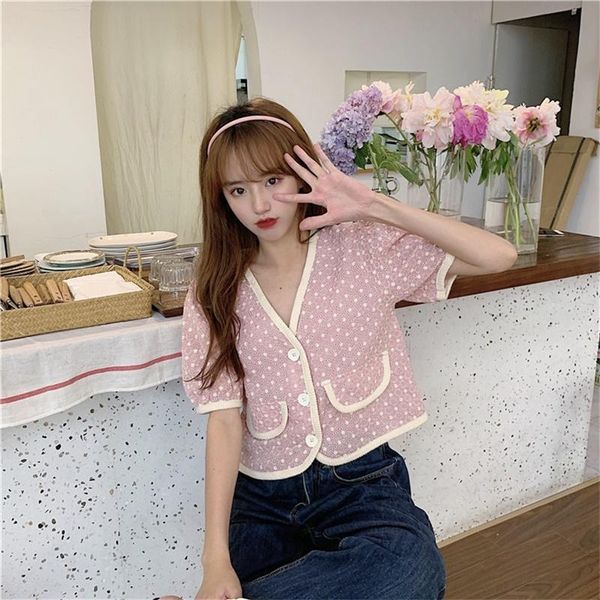 women's blouses & shirts sweet kawaii student preppy style ladies blouse for 2021 summer soft girly cardigan floral embroidery women f, White
women's blouses & shirts sweet kawaii student preppy style ladies blouse for 2021 summer soft girly cardigan floral embroidery women f, White