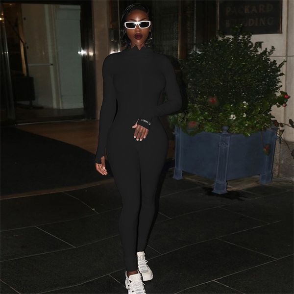 lucky label jumpsuit for women 2021 long sleeve casual skinny turtleneck catsuit zipper sport wear bodysuit black fitness romper, Black;white
lucky label jumpsuit for women 2021 long sleeve casual skinny turtleneck catsuit zipper sport wear bodysuit black fitness romper, Black;white
