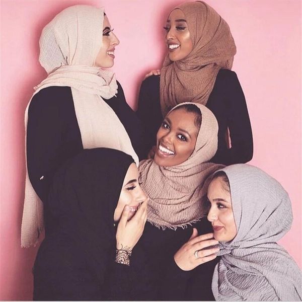 scarves 90 colors wholesale price 70*180cm women muslim crinkle hijab femme musulman soft cotton headscarf islamic shawls wraps, Blue;gray
scarves 90 colors wholesale price 70*180cm women muslim crinkle hijab femme musulman soft cotton headscarf islamic shawls wraps, Blue;gray