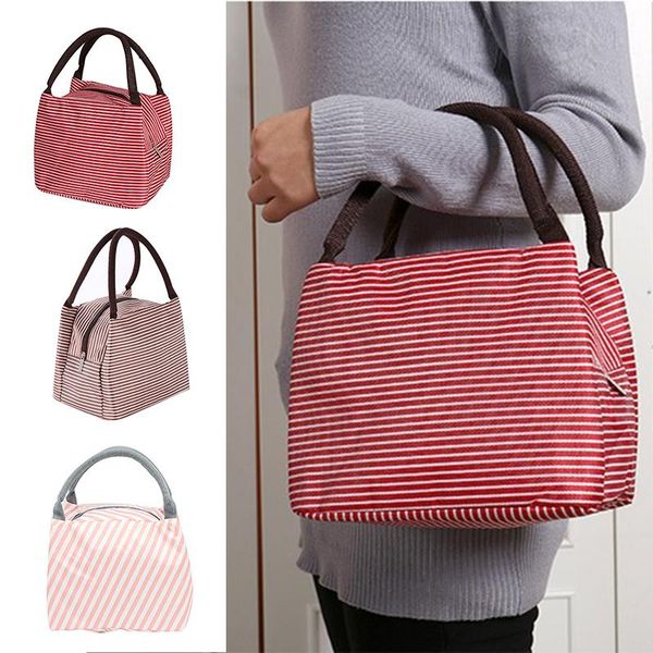 storage bags insulated lunch bag reusable tote stripes with front pocket zipper closure for office picnic travel fas6
storage bags insulated lunch bag reusable tote stripes with front pocket zipper closure for office picnic travel fas6