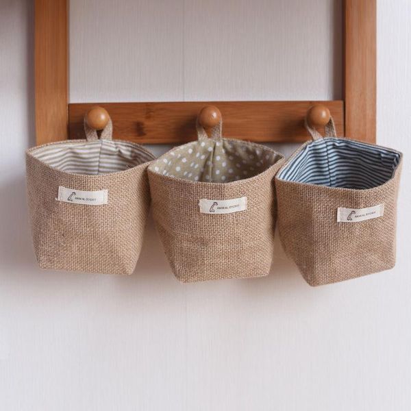 storage baskets hanging bag fabric jute deskbucket pocket flower pot small sack basket
storage baskets hanging bag fabric jute deskbucket pocket flower pot small sack basket