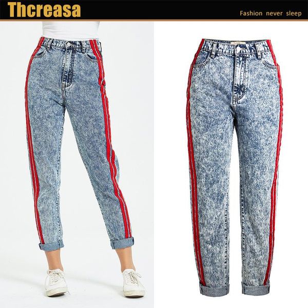 women's jeans cowboy pants snow blue qiu dong loose stitching ribbon of tall waist straight are female
women's jeans cowboy pants snow blue qiu dong loose stitching ribbon of tall waist straight are female