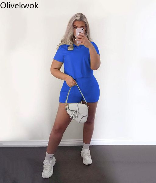 women's tracksuits olivekwok summer women short sets sleeve fashion solid leisure two-piece suit street night outfits, Gray
women's tracksuits olivekwok summer women short sets sleeve fashion solid leisure two-piece suit street night outfits, Gray