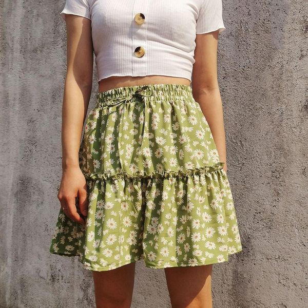 skirts 2021 fashion summer girl floral short daisy print pleated skirt women casual lace-up high waist mini ladies streetwear, Black
skirts 2021 fashion summer girl floral short daisy print pleated skirt women casual lace-up high waist mini ladies streetwear, Black