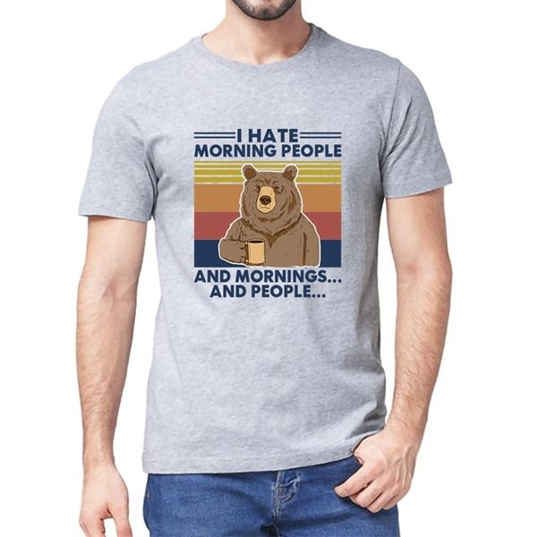 camping bear i hate morning people and mornings vintage neck summer men's cotton t-shirt humor gift women tee 3xl 210721, White;black
camping bear i hate morning people and mornings vintage neck summer men's cotton t-shirt humor gift women tee 3xl 210721, White;black