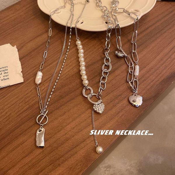 pendant necklaces minar fashion 3 designs silver color chunky chain necklace for women shiny rhinestone love heart pearl titanium steel
pendant necklaces minar fashion 3 designs silver color chunky chain necklace for women shiny rhinestone love heart pearl titanium steel