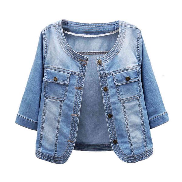 women's jackets fashion denim jacket women summer short casual half sleeve o-neck light blue jeans coat plus size ladies clot qist, Black;brown
women's jackets fashion denim jacket women summer short casual half sleeve o-neck light blue jeans coat plus size ladies clot qist, Black;brown