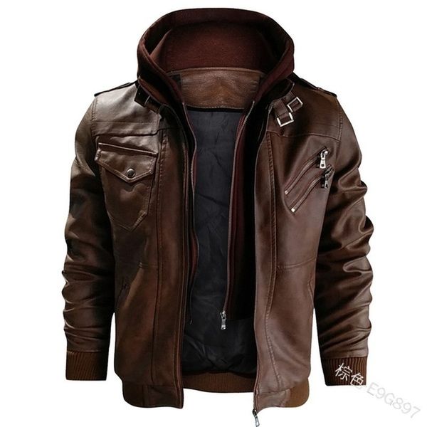 men's plus size outerwear 2021 locomotive large leather jaet zipper hooded fake two-layer coat e9g897
men's plus size outerwear 2021 locomotive large leather jaet zipper hooded fake two-layer coat e9g897