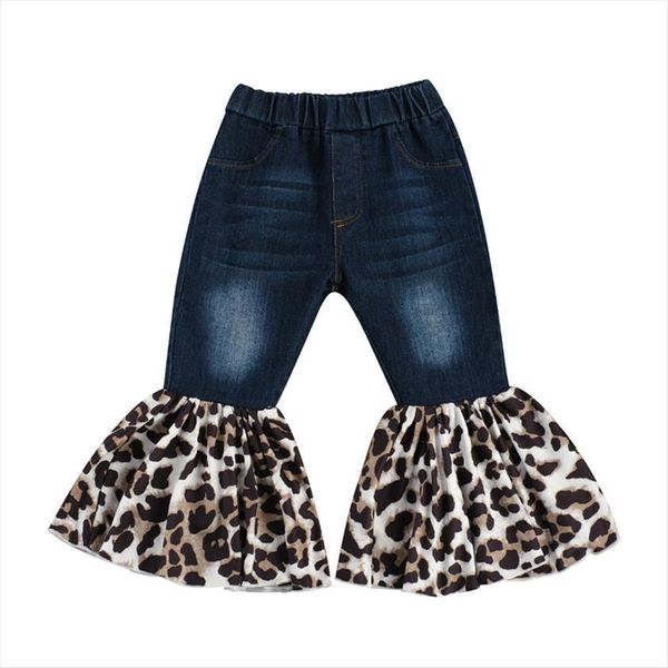 fashion toddler kids girls leopard patchwork jeans pants outfits 2 7y elastic high waist ripped flare trousers, Blue
fashion toddler kids girls leopard patchwork jeans pants outfits 2 7y elastic high waist ripped flare trousers, Blue