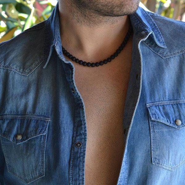 chokers necklace men, for men choker, beaded necklace, black beads simple minimalist, Golden;silver
chokers necklace men, for men choker, beaded necklace, black beads simple minimalist, Golden;silver