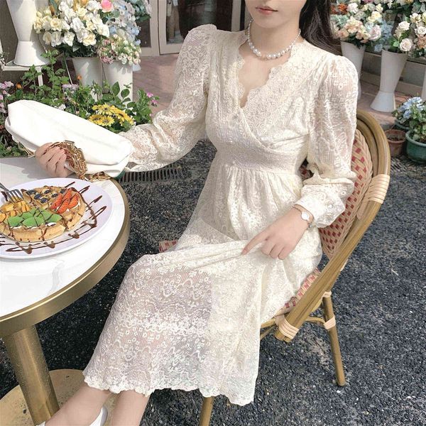 casual dresses lace fairy elegant female v-neck long sleeve korean evening party vintage women autumn z0fy, Black;gray
casual dresses lace fairy elegant female v-neck long sleeve korean evening party vintage women autumn z0fy, Black;gray