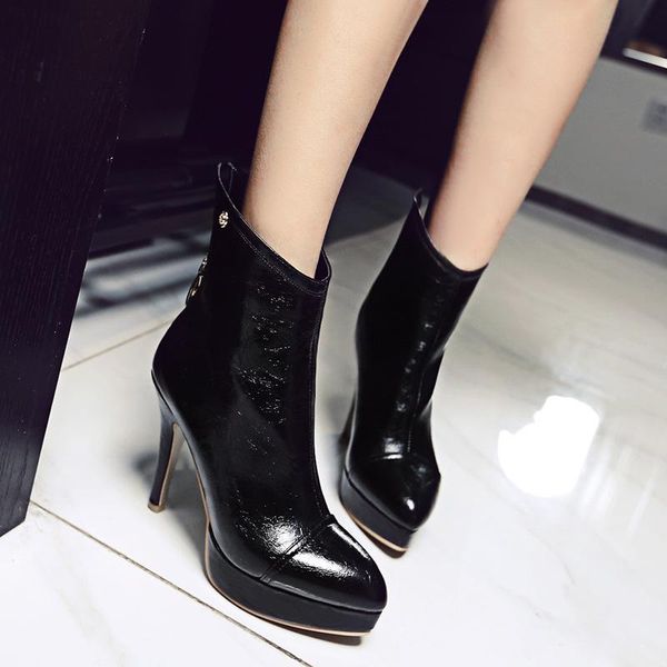 dress shoes 2021 pointed women's boots spring and autumn high heels thin short large 40-43, Black
dress shoes 2021 pointed women's boots spring and autumn high heels thin short large 40-43, Black