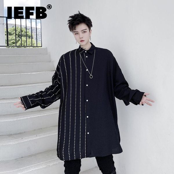 men's casual shirts iefb autumn dot print patchwork design men's loose long sleeve shirt 2021 black oversized single breasted 9y893, White;black
men's casual shirts iefb autumn dot print patchwork design men's loose long sleeve shirt 2021 black oversized single breasted 9y893, White;black