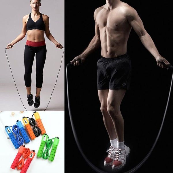jump ropes professional sponge rope with electronic counter 2.9m adjustable fast speed counting skipping wire workout equipments
jump ropes professional sponge rope with electronic counter 2.9m adjustable fast speed counting skipping wire workout equipments