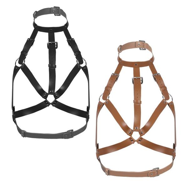 belts women leather cage bra lingerie fashion night club chest harness strappy body belt hollow out cupless bras, Black;brown
belts women leather cage bra lingerie fashion night club chest harness strappy body belt hollow out cupless bras, Black;brown
