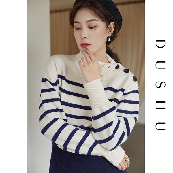 oversiezd striped turtleneeck knitted sweater women long sleeve autumn winter casual pullover plus size female jumper women's sweaters, White;black
oversiezd striped turtleneeck knitted sweater women long sleeve autumn winter casual pullover plus size female jumper women's sweaters, White;black