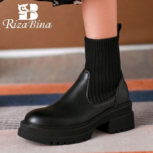 boots rizabina size 33-43 women ankle shoes real leather for female winter warm slip on solid color daily ladies footwear, Black
boots rizabina size 33-43 women ankle shoes real leather for female winter warm slip on solid color daily ladies footwear, Black