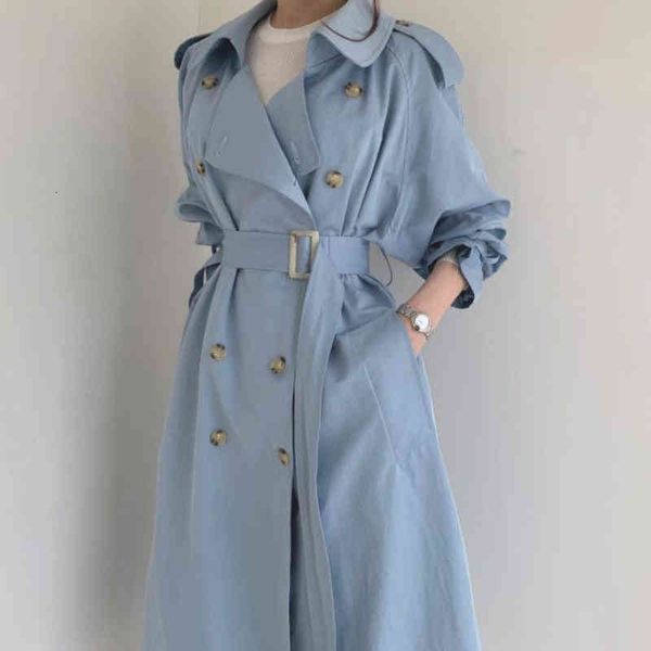 women's trench coats coat casual long double-breasted overcoat chic back button loose outerwear with belt autumn fashion windbreaker ub, Tan;black
women's trench coats coat casual long double-breasted overcoat chic back button loose outerwear with belt autumn fashion windbreaker ub, Tan;black