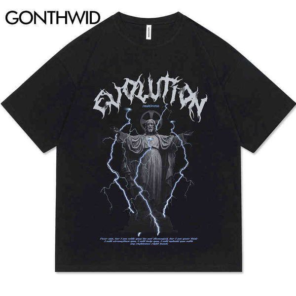 gothic t shirt mens streetwear hip hop lightning jesus graphic print punk tee 2022 harajuku fashion short sleeve cotton tshirts g1217, White;black
gothic t shirt mens streetwear hip hop lightning jesus graphic print punk tee 2022 harajuku fashion short sleeve cotton tshirts g1217, White;black