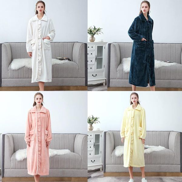 style nightdress women's autumn and winter thickening lengthening coral fleece pajamas women flannel nightgown bathrobe sleepwear, Black;red
style nightdress women's autumn and winter thickening lengthening coral fleece pajamas women flannel nightgown bathrobe sleepwear, Black;red