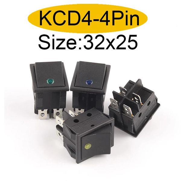 smart home control 5pcs kcd4 on-off 32x25mm rocker switch 4pin 16a 250v/20a 125v power car auto boat electrical with dot light
smart home control 5pcs kcd4 on-off 32x25mm rocker switch 4pin 16a 250v/20a 125v power car auto boat electrical with dot light