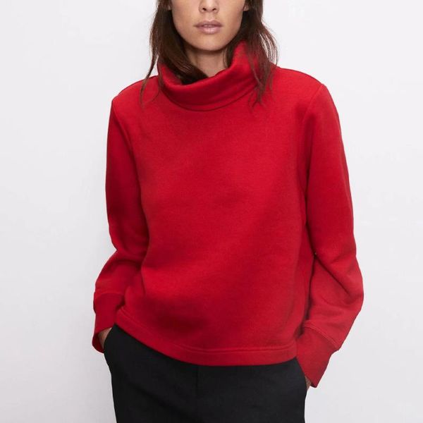 women's hoodies & sweatshirts 2021 autumn winter women high neck sweatshirt long sleeve warm thicken fashion casual pullover top, Black
women's hoodies & sweatshirts 2021 autumn winter women high neck sweatshirt long sleeve warm thicken fashion casual pullover top, Black