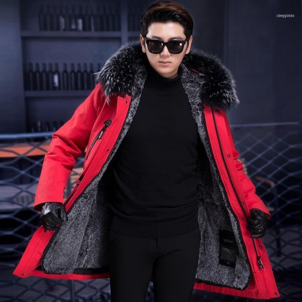 men's trench coats jkp real fur liner parka coat men winter warm fashion natural raccoon collar plus size1, Tan;black
men's trench coats jkp real fur liner parka coat men winter warm fashion natural raccoon collar plus size1, Tan;black