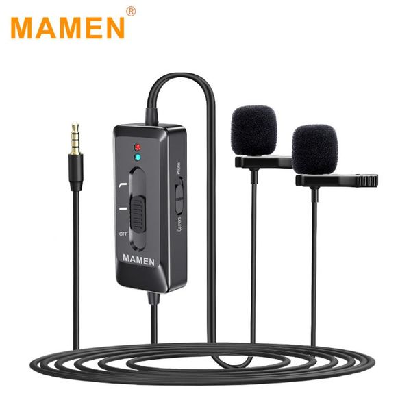 km-d2 pro clip-on lavalier microphone with omni-directional dual mics 3.5mm plug 6.35mm audio adapter type-c line microphones
km-d2 pro clip-on lavalier microphone with omni-directional dual mics 3.5mm plug 6.35mm audio adapter type-c line microphones