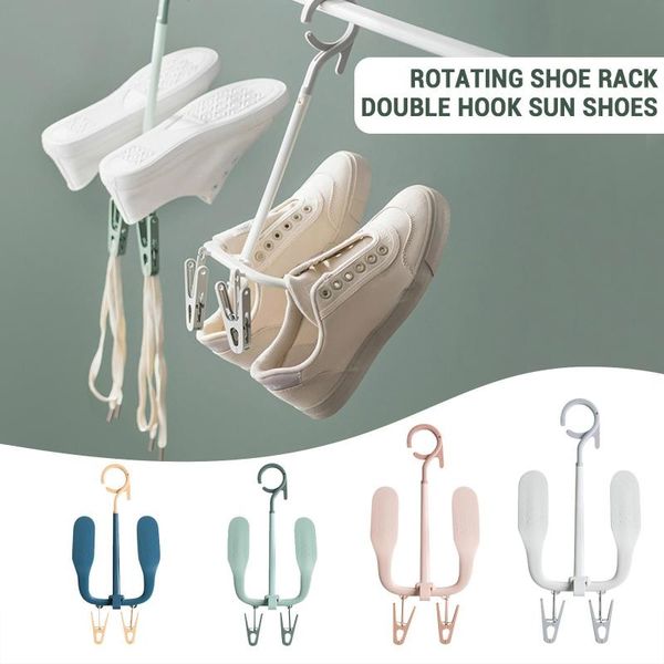 portable folding hanging double hook shoes hanger drying rack storage organizer household multifunction shoe clothing & wardrobe
portable folding hanging double hook shoes hanger drying rack storage organizer household multifunction shoe clothing & wardrobe