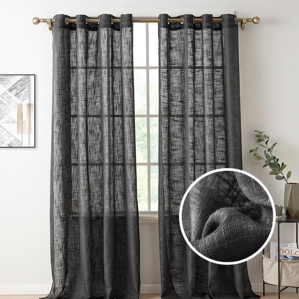 curtain & drapes black linen sheer for living room window tulle bedroom decoration solid voile kitchen
curtain & drapes black linen sheer for living room window tulle bedroom decoration solid voile kitchen