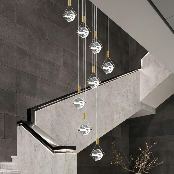chandeliers k9 crystal luxury led chandelier duplex rotating staircase modern creative dining living room art home lighting hanging fixtures
chandeliers k9 crystal luxury led chandelier duplex rotating staircase modern creative dining living room art home lighting hanging fixtures