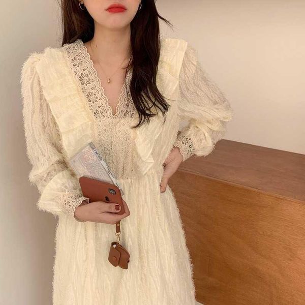 casual dresses lace embroidery vintage korean style party a-line loose winter long sleeve spring 2021 dress women woman elega, Black;gray
casual dresses lace embroidery vintage korean style party a-line loose winter long sleeve spring 2021 dress women woman elega, Black;gray
