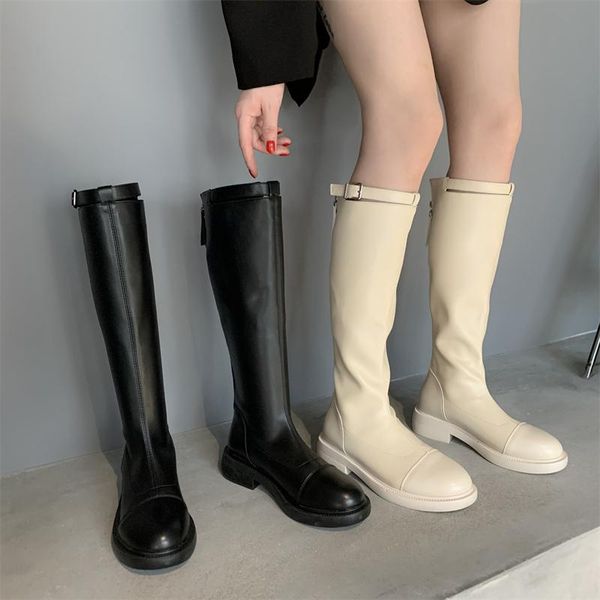 boots women 2021 luxury designer shoes round toe flat heel zipper leather fashion rubber ladies over-the-knee low basic sol, Black
boots women 2021 luxury designer shoes round toe flat heel zipper leather fashion rubber ladies over-the-knee low basic sol, Black