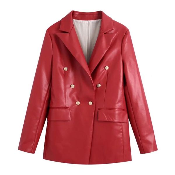 women's jackets fashion women red pu leather casual suit coat female long sleeve outerwear office lady loose c1250, Black;brown
women's jackets fashion women red pu leather casual suit coat female long sleeve outerwear office lady loose c1250, Black;brown