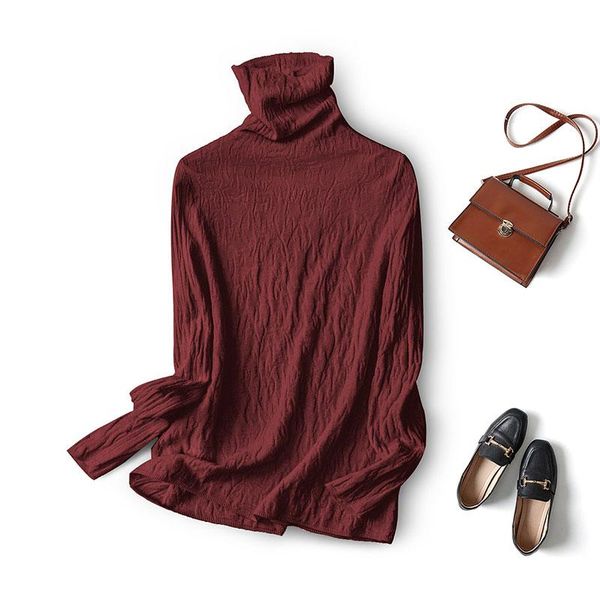 women's sweaters 2021 autumn women pullover female knitted solid concise turtleneck elasticity elegant office lady casual all match, White;black
women's sweaters 2021 autumn women pullover female knitted solid concise turtleneck elasticity elegant office lady casual all match, White;black