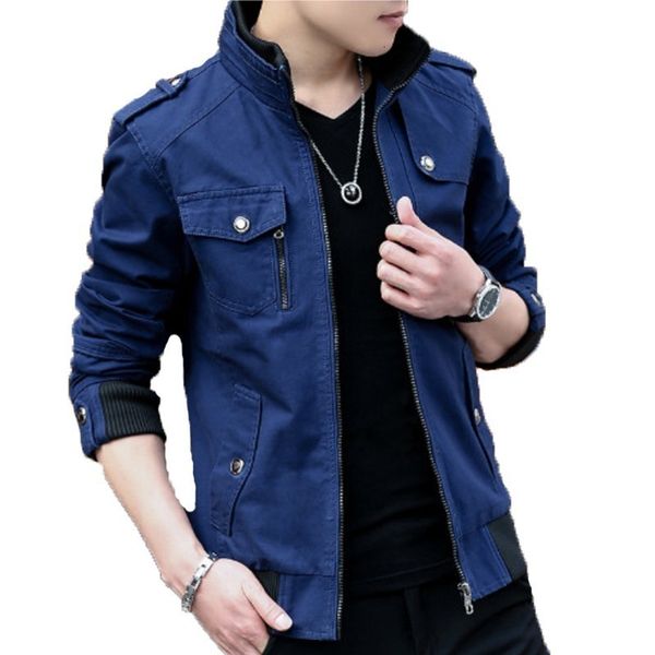 men's jackets slim blue denim jacket men pure cotton spring autumn stand collar zipper casual coats military green chaqueta hombre, Black;brown
men's jackets slim blue denim jacket men pure cotton spring autumn stand collar zipper casual coats military green chaqueta hombre, Black;brown