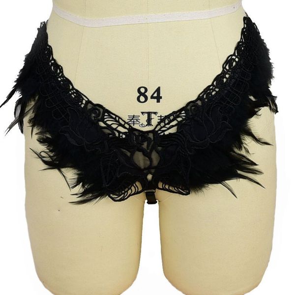 wind bandage hollowed out feather t-pants night performance clothes temptation underwear women, Black;white
wind bandage hollowed out feather t-pants night performance clothes temptation underwear women, Black;white