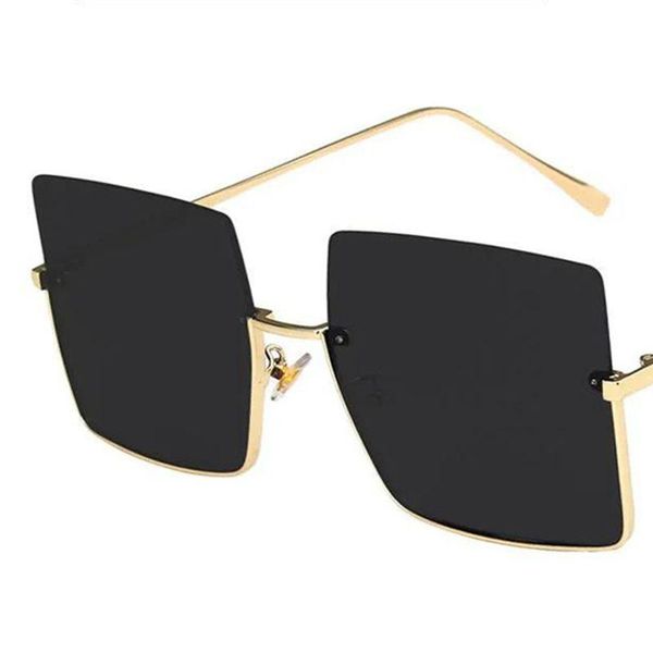 sunglasses vintage oversize square women big frame sun glasses black fashion gradient female wy23, White;black
sunglasses vintage oversize square women big frame sun glasses black fashion gradient female wy23, White;black