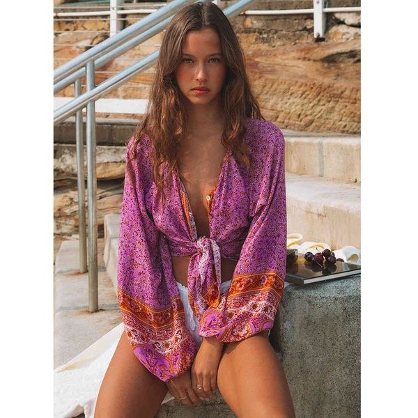 women's blouses & shirts spring summer long sleeve shirt women floral print boho blouse o-neck pullovers blusas mujer de moda, White
women's blouses & shirts spring summer long sleeve shirt women floral print boho blouse o-neck pullovers blusas mujer de moda, White