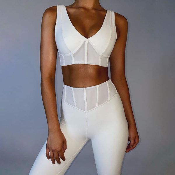 women's leggings summer sportswear solid color sports camisole two-piece fitness + long pants suit women clothing, Black
women's leggings summer sportswear solid color sports camisole two-piece fitness + long pants suit women clothing, Black