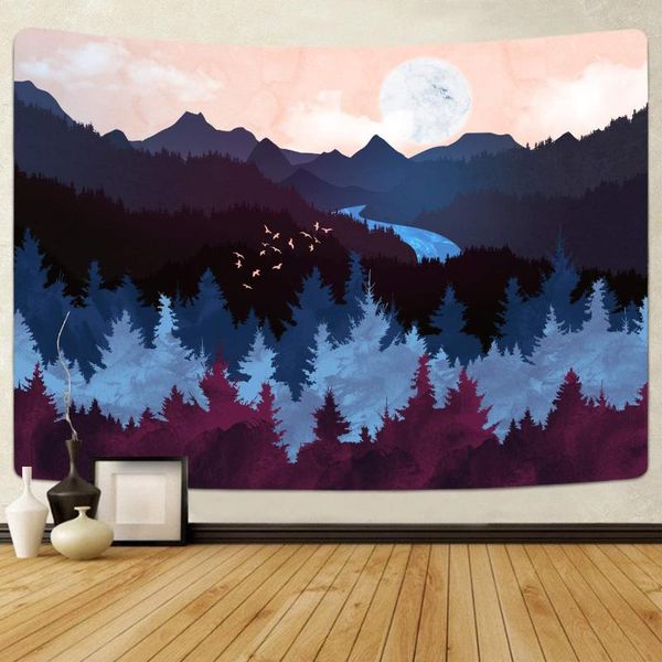 tapestries mountain moon forest tree tapestry wall hanging landscape blanket mulberry dusk for room sailor bohemian decor
tapestries mountain moon forest tree tapestry wall hanging landscape blanket mulberry dusk for room sailor bohemian decor