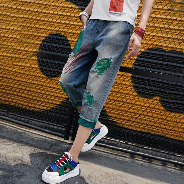 women's jeans 2021 women frayed tassel embroidery letters streetwear summer casual denim calf-length pants zipper straight, Blue
women's jeans 2021 women frayed tassel embroidery letters streetwear summer casual denim calf-length pants zipper straight, Blue