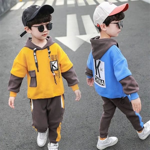spring & autumn cotton boy sets new 2021 korean version fashion kid two-piece suit casual handsome patchwork children's clothing, White
spring & autumn cotton boy sets new 2021 korean version fashion kid two-piece suit casual handsome patchwork children's clothing, White