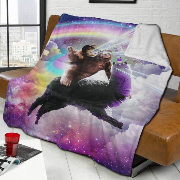 Fleece Blankets Throw Blanket, Sherpa Blanket, Laser Space Cowboy Cat Riding Sloth Llama Rainbow Starry Blankets For Better
Fleece Blankets Throw Blanket, Sherpa Blanket, Laser Space Cowboy Cat Riding Sloth Llama Rainbow Starry Blankets For Better