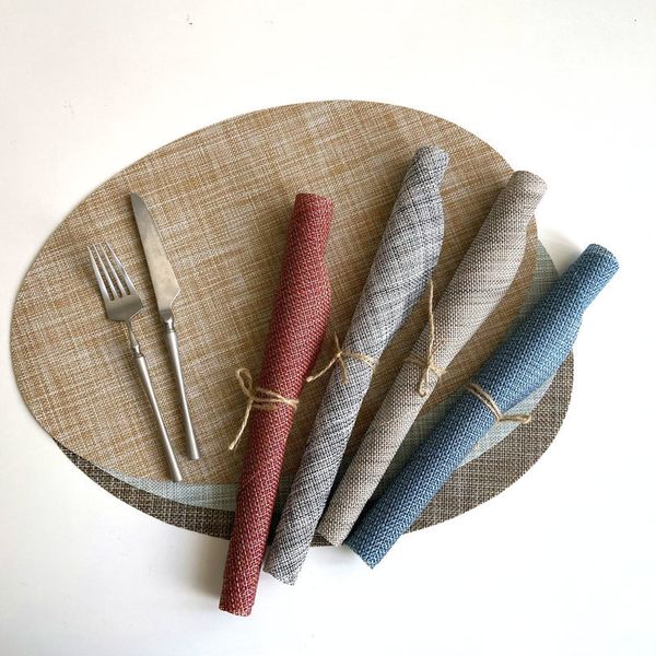 bamboo pattern heat insulation dinner mat oval thickened tableware l pvc solid color home kitchen coaster
bamboo pattern heat insulation dinner mat oval thickened tableware l pvc solid color home kitchen coaster