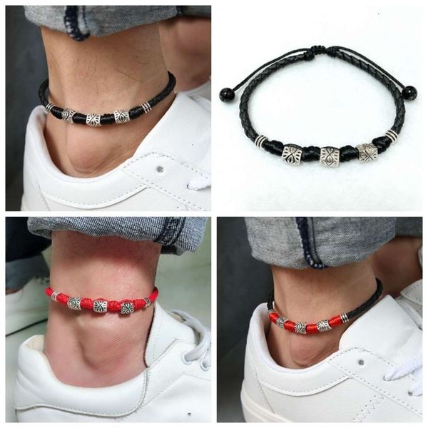 new style women's red rope foot chain personality fashion trendy men's tourist zone trinkets, Red;blue
new style women's red rope foot chain personality fashion trendy men's tourist zone trinkets, Red;blue